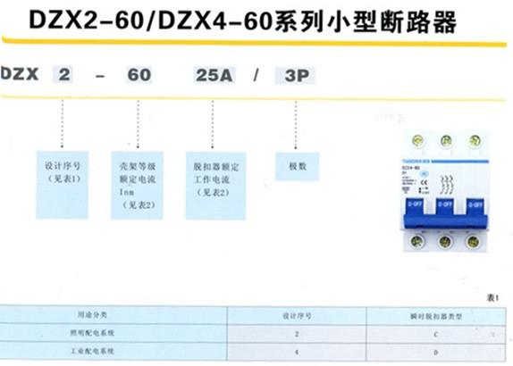 DZX2-60選型圖